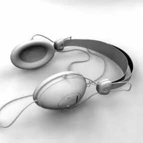 Wired Headphones 3d model