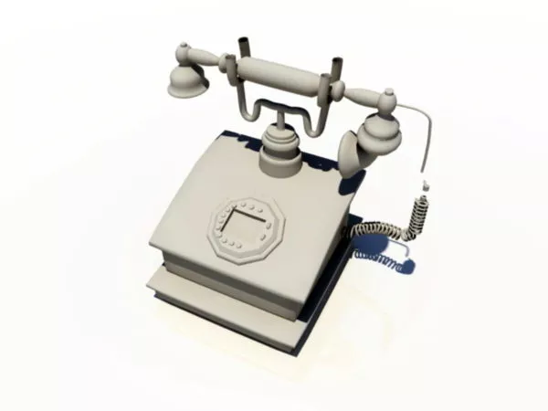 Antique Phone 3d model Antique Phone 3d model
