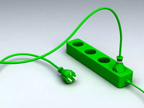 Electric Plug Strip 3d model Electric Plug Strip 3d model