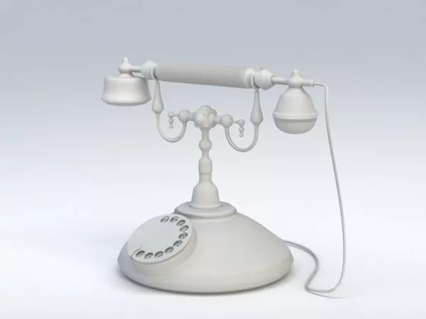Historic Phone 3d model Historic Phone 3d model
