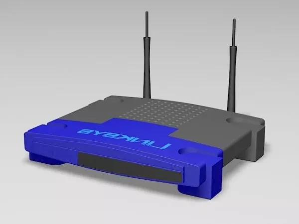 Linksys Wireless Router 3d model Linksys Wireless Router 3d model