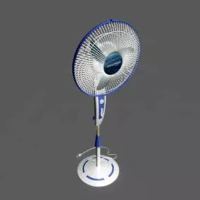 Portable Floor Fan 3d model