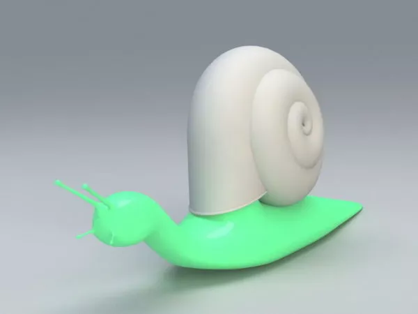 Cartoon Snail 3d model Cartoon Snail 3d model