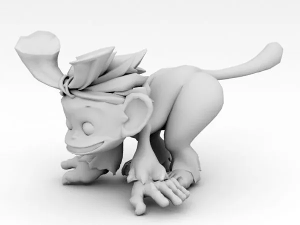 Cartoon Monkey 3d model Cartoon Monkey 3d model