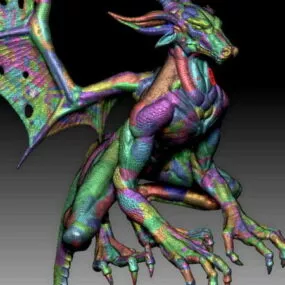 Dragon Sculpture 3d model