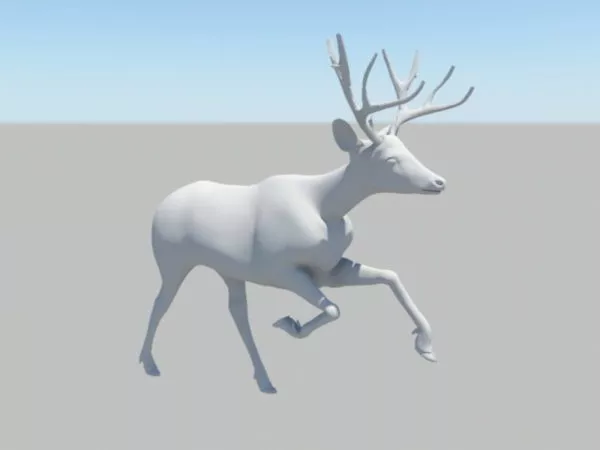 Beautiful Deer Lowpoly 3d model