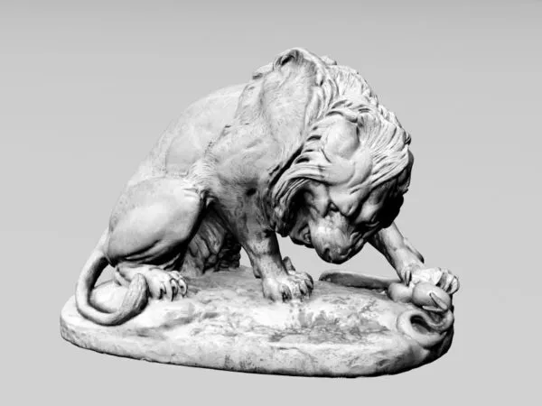 Lion Sculpture 3d model Lion Sculpture 3d model