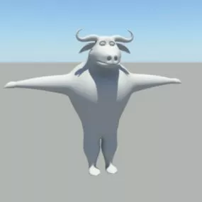 Cattle Cartoon 3d model