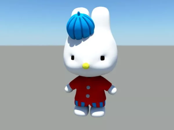 Cartoon Cat Character 3d model Cartoon Cat Character 3d model