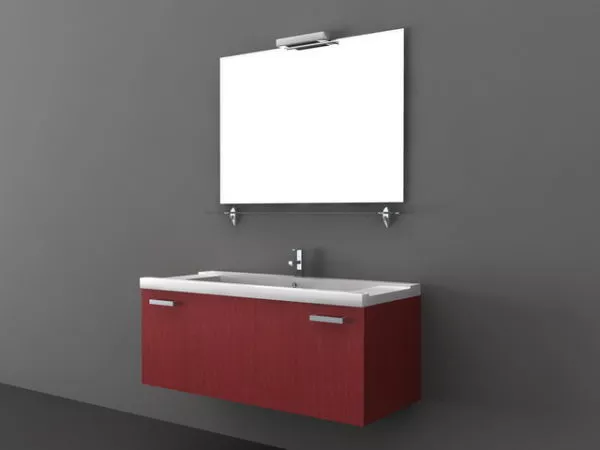 Modern Bathroom Vanity White Color 3d model