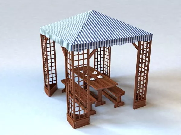 Canopy Tent Structure System 3d model