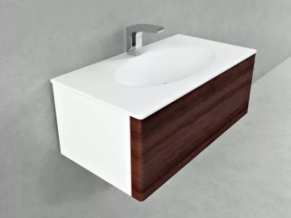 Wall Mount Single Sink Floating Vanity 3d model Wall Mount Single Sink Floating Vanity 3d model