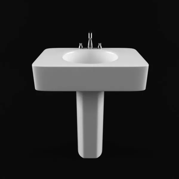Bathroom Sink With Pip 3d model