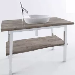 Modern Farmhouse Bathroom Vanity 3d model