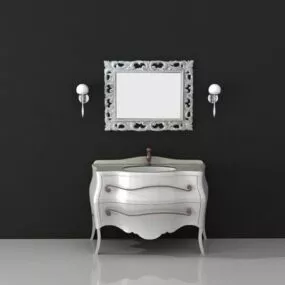 Vintage Bathroom Vanity 3d model