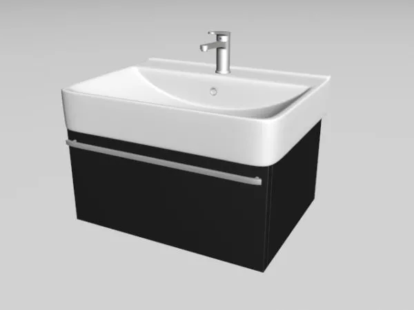 Single Bath Faucet 3d model