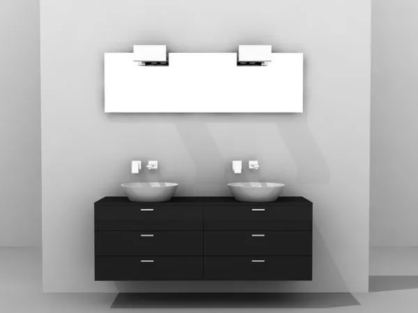 Double Sink Bathroom Vanity 3d model Double Sink Bathroom Vanity 3d model