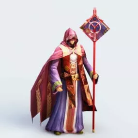 Red Sorceress Rig 3d model