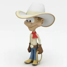 Cartoon Cowboy 3d model