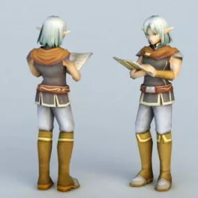 High Elf Scholar 3d model