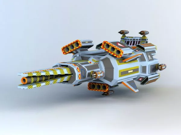 General Military Battleship 3d model