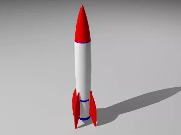Space Rocket Launch Pad 3d model