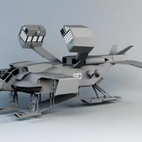 Dropship Concept Art 3d model