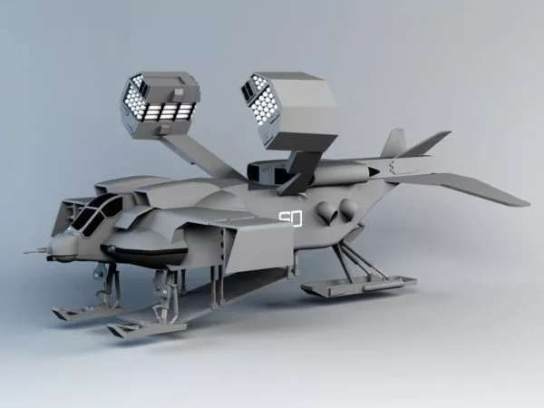Dropship Concept Art 3d model Dropship Concept Art 3d model
