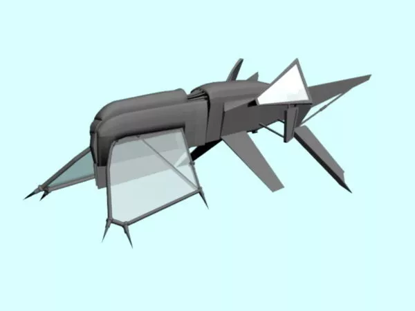 Alien Sphere Spacecraft 3d model