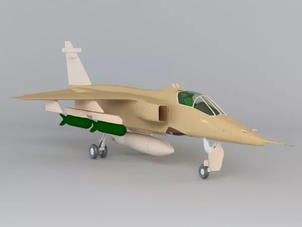 Raf Jaguar Attack Aircraft 3d model Raf Jaguar Attack Aircraft 3d model