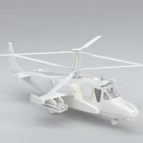 Ka-50 Russian Attack Helicopter 3d model