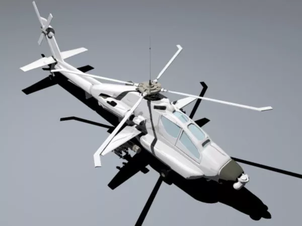 Small Rescue Utilities Helicopter 3d model