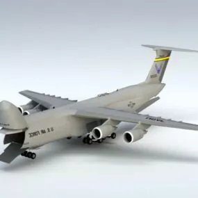 C-5m Galaxy Aircraft 3d model