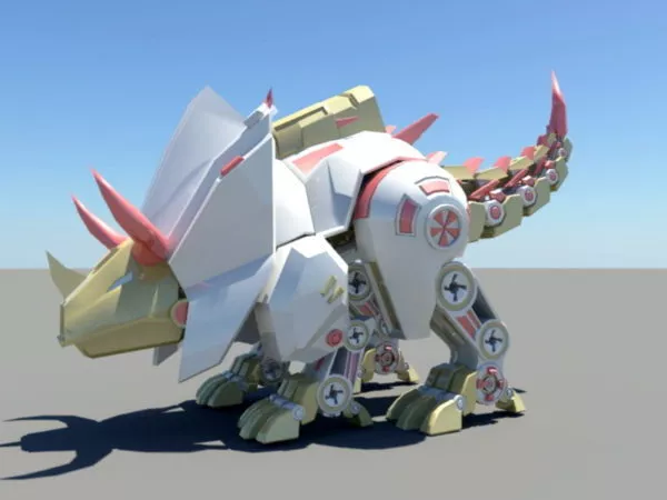 Robotic Triceratops 3d model Robotic Triceratops 3d model