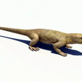 Realistic Lizard Rig 3d model
