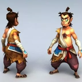 Chinese Anime Man 3d model