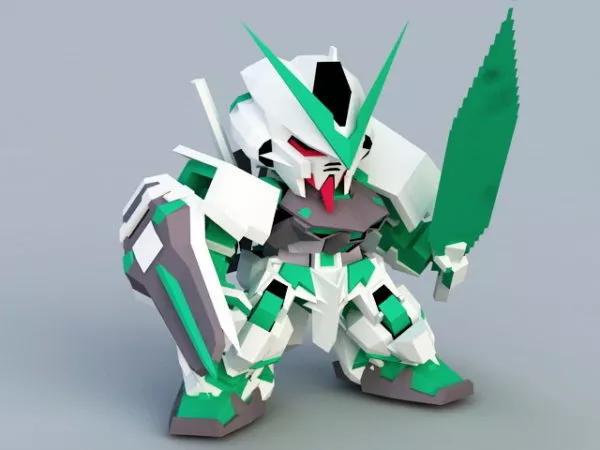 Gundam Astray Green Frame 3d model Gundam Astray Green Frame 3d model