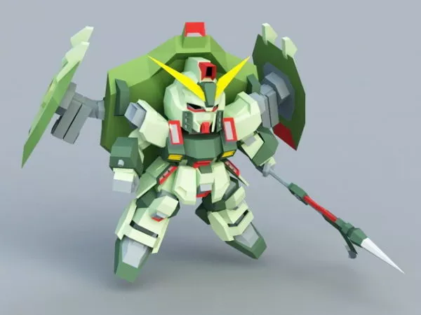 Gat-x252 Forbidden Gundam 3d model Gat-x252 Forbidden Gundam 3d model