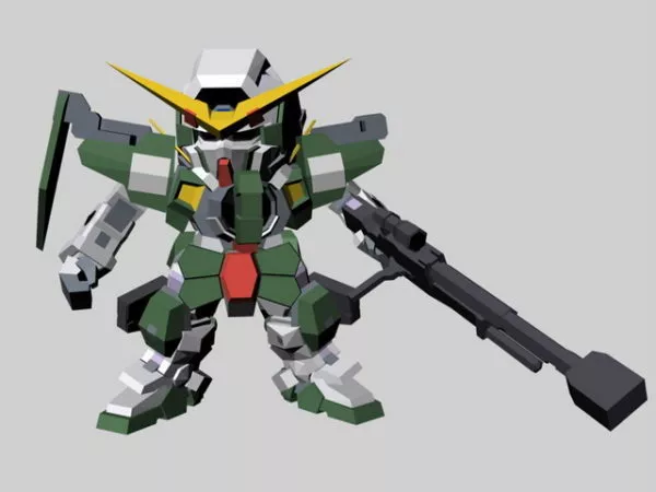 Sd Gundam Force Character 3d model Sd Gundam Force Character 3d model