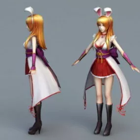 Anime Bunny Girl 3d model