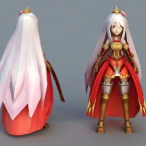 Anime Warrior Princess 3d model