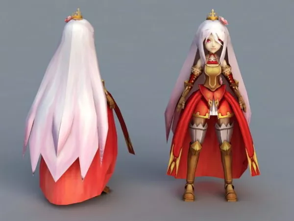 Anime Warrior Princess 3d model Anime Warrior Princess 3d model