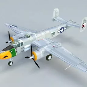 B25 Mitchell Bomber 3d model