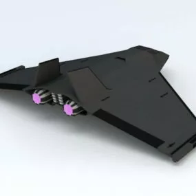 Sci-fi Space Superiority Fighter 3d model