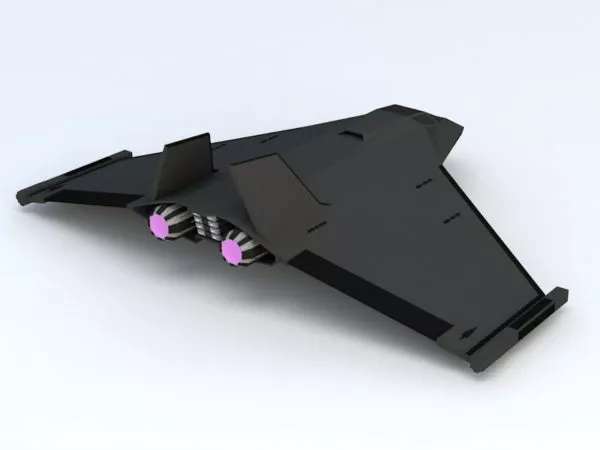 Hover Station Spaceship 3d model
