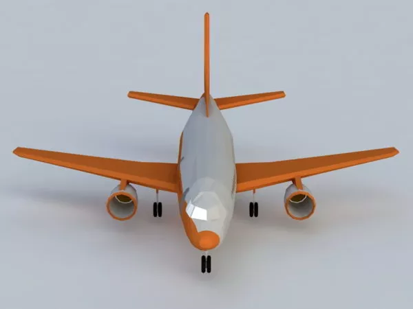 Commercial Airline 3d model Commercial Airline 3d model