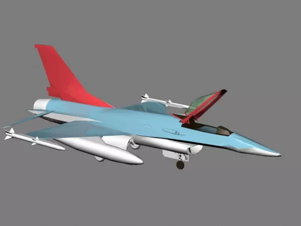 F-16 Fighter Aircraft 3d model F-16 Fighter Aircraft 3d model