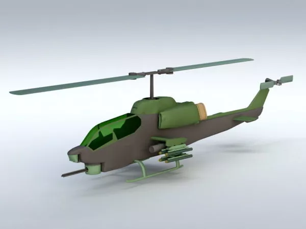 Apache Fighter Helicopter 3d model