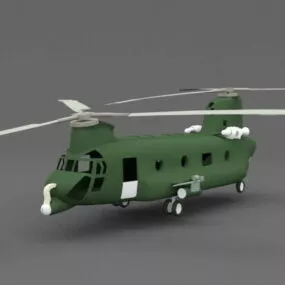 Chinook Helicopter 3d model