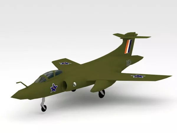 Blackburn Buccaneer 3d model Blackburn Buccaneer 3d model
